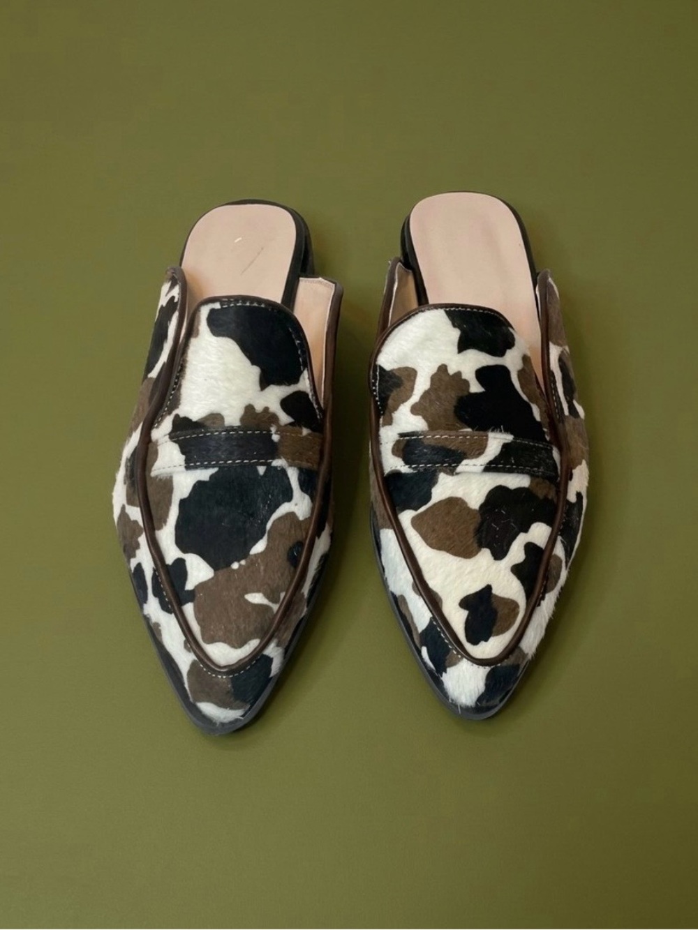 Women’s Cowhide Mules size 8.5 Like New
